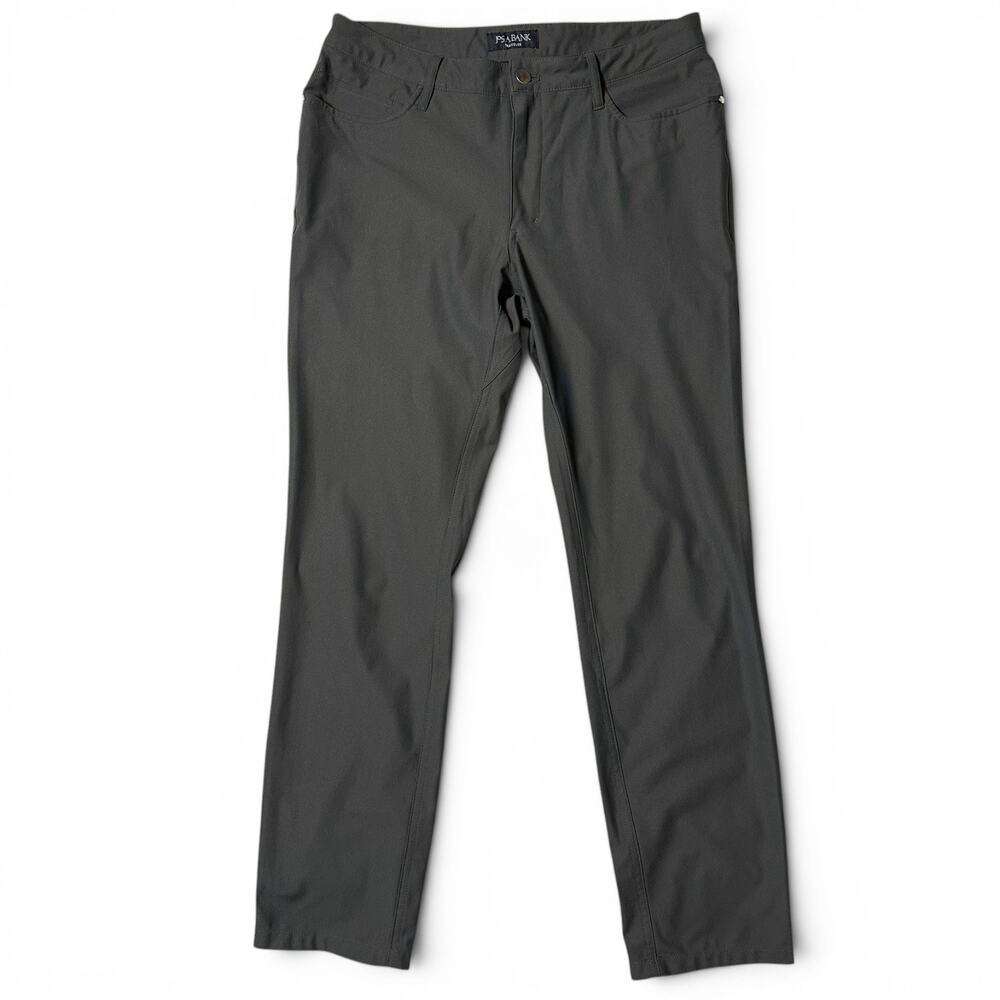 Jos A Bank Traveler Performance Slim Fit Pants Mens 32x30 Charcoal 5-Pocket